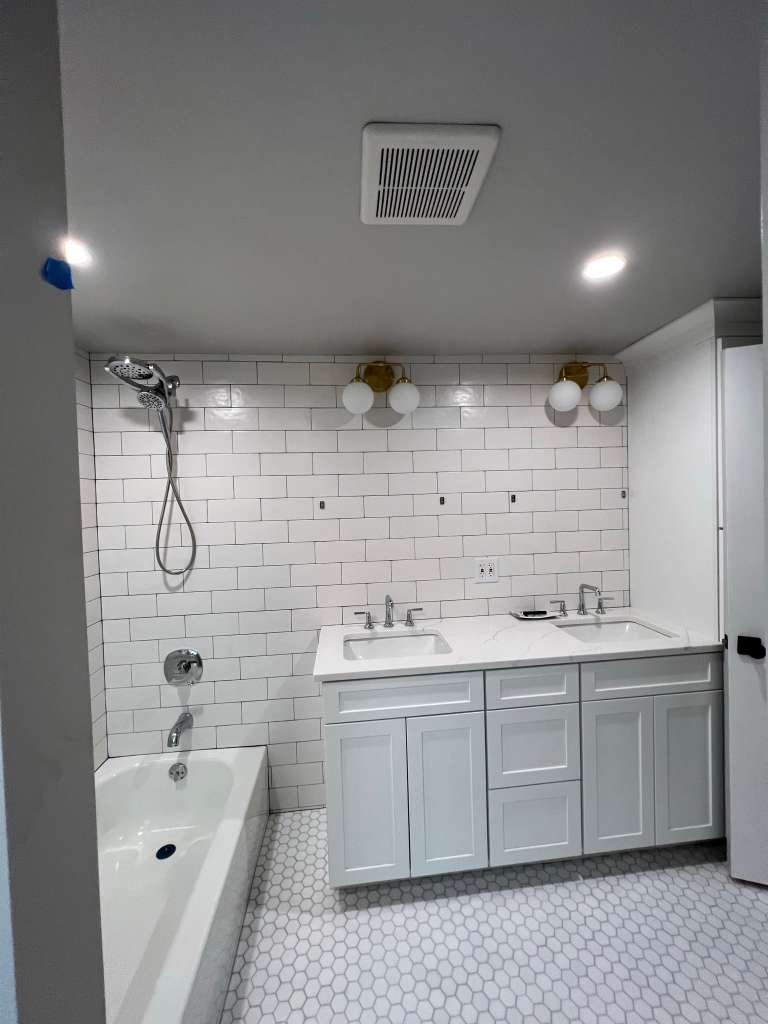 Bathroom remodeling project